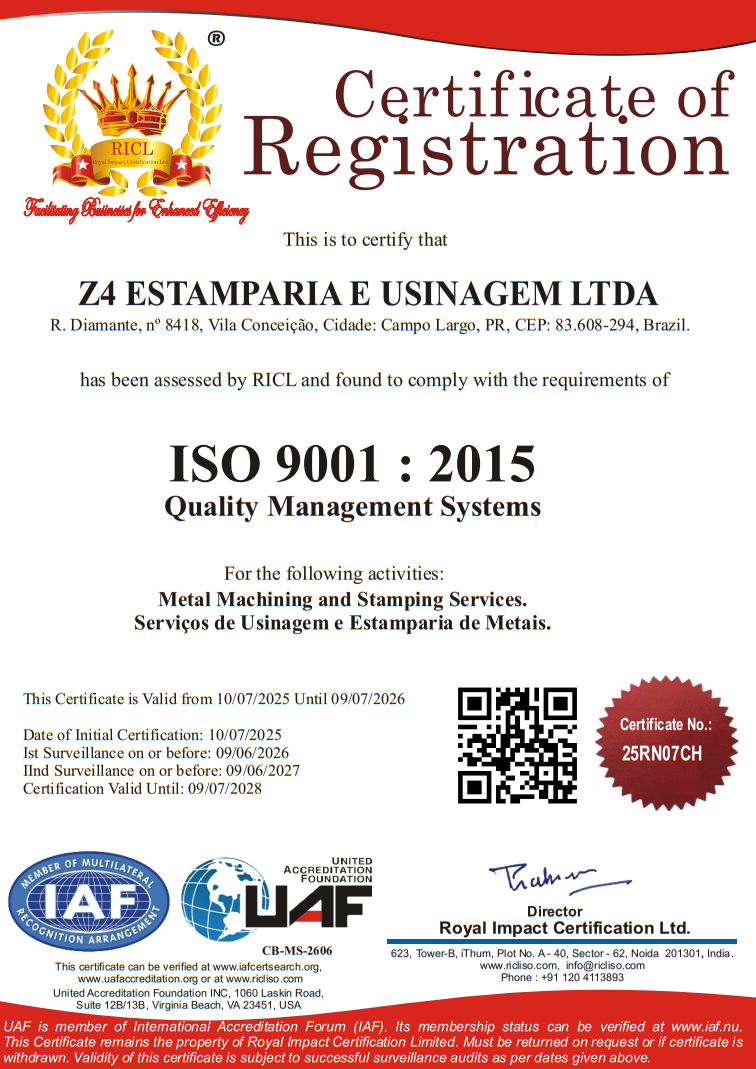 Certificado ISO 9001 - 2